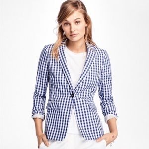 Brooks Brothers Gingham Stretch Blazer